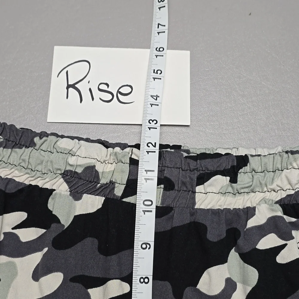 eye candy gray camo leggings with zipper pockets women's plus size 1X